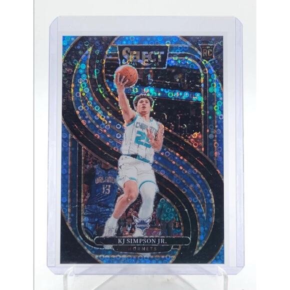 KJ SIMPSON JR. 2024-25 SELECT PREMIER ROOKIE LIGHT BLUE DISCO RC /99 Q4441 - Picture 1 of 2